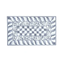 MacKenzie-Childs Sterling Check 3' x 5' Rug| Rugs