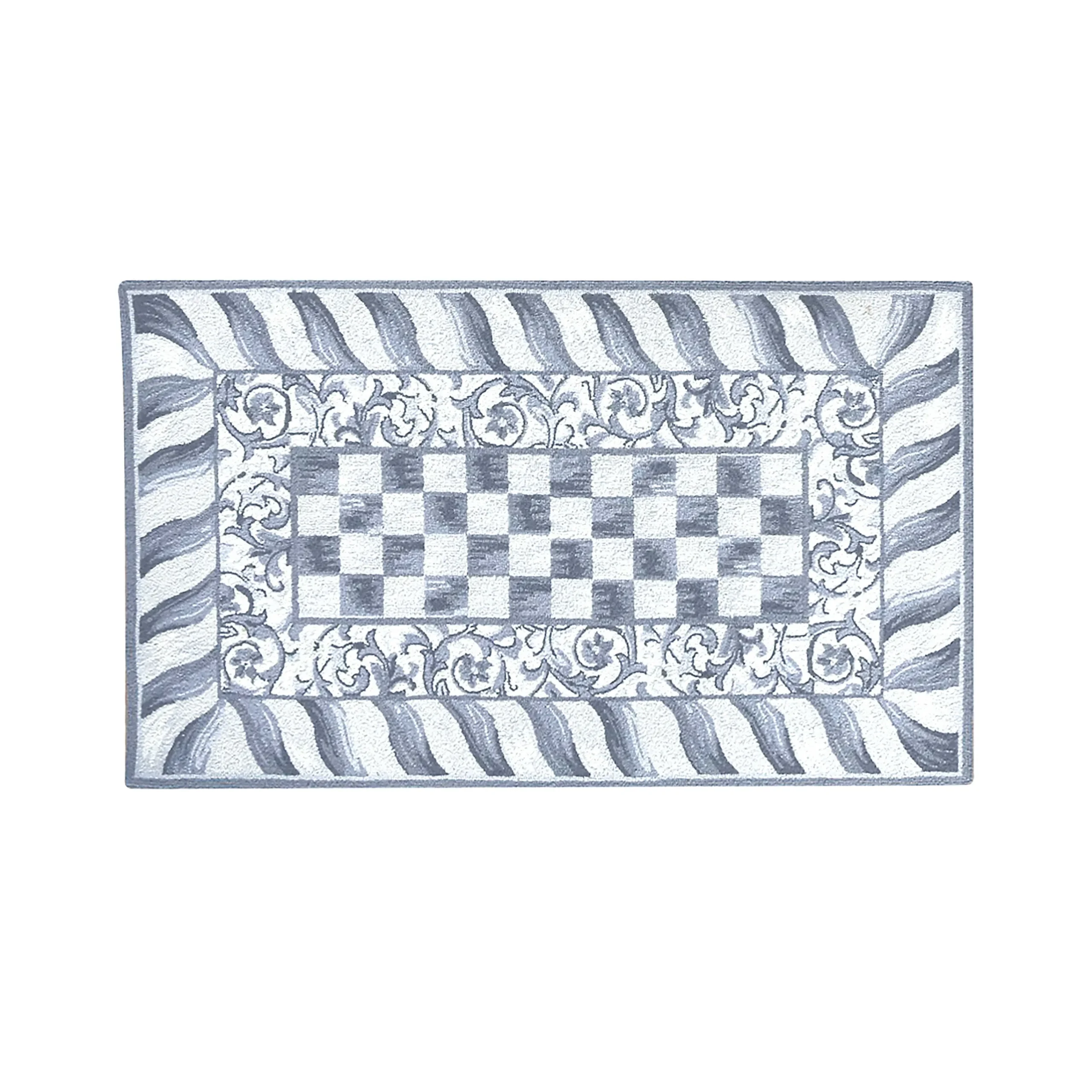 MacKenzie-Childs Sterling Check 3' x 5' Rug| Rugs