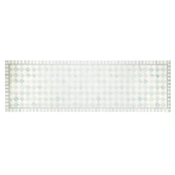 MacKenzie-Childs Sterling Check 2'6 x 8' Runner Floor Mat| Rugs