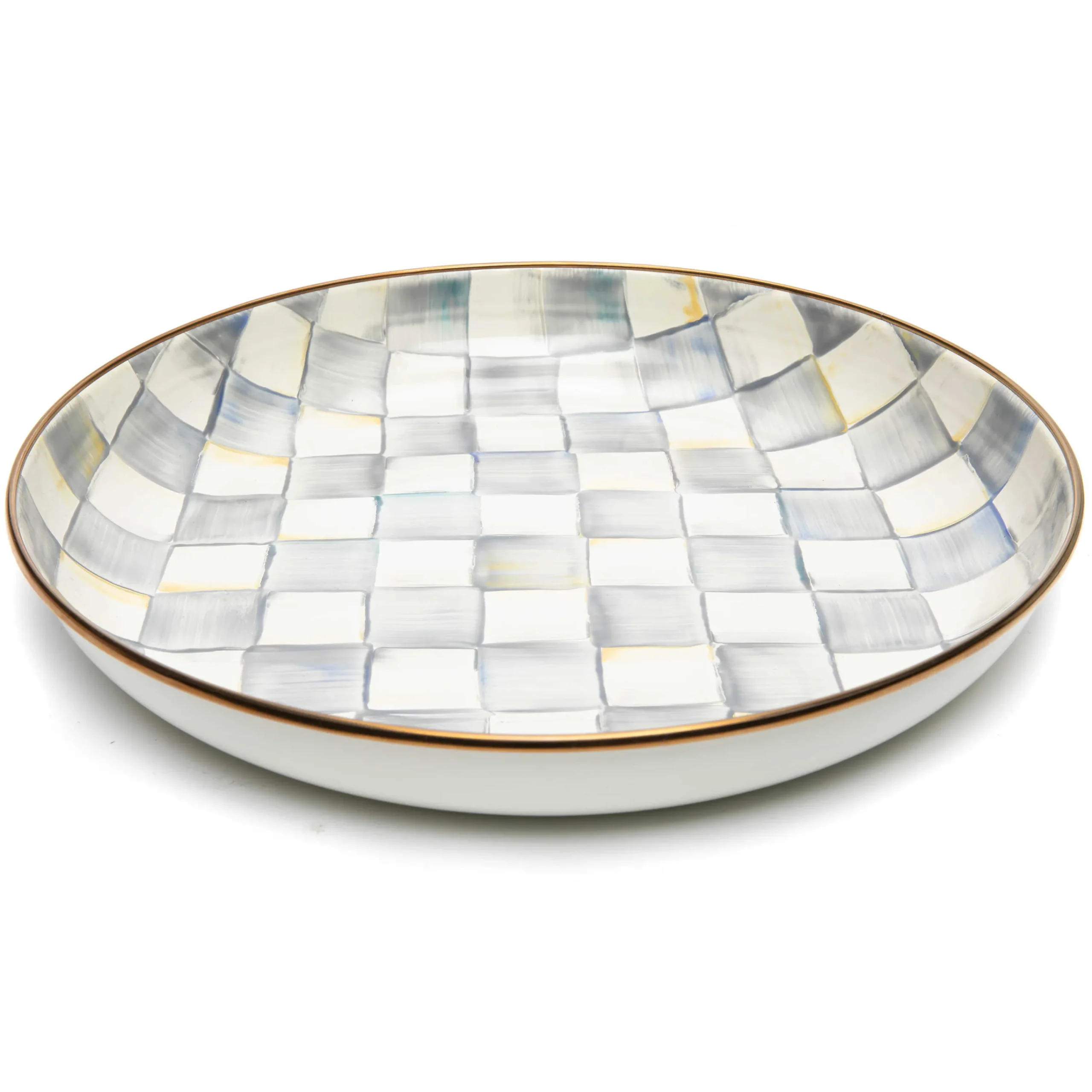 MacKenzie-Childs Sterling Check Abundant Bowl| Serveware