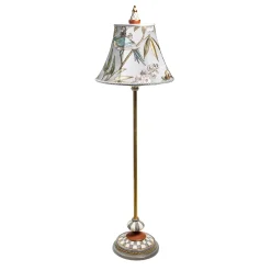 MacKenzie-Childs Sterling Check Atelier Floor Lamp| Lighting