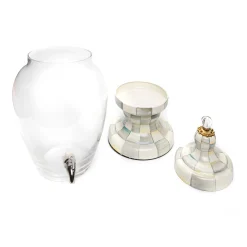 MacKenzie-Childs Sterling Check Beverage Hostess| Bar Entertaining|Serveware