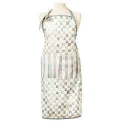 MacKenzie-Childs Sterling Check Bistro Apron| Accessories|Kitchen & Table Linens