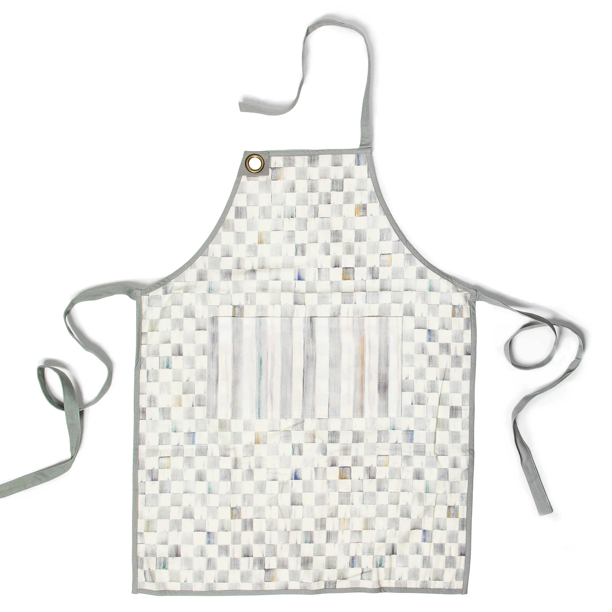 MacKenzie-Childs Sterling Check Bistro Apron| Accessories|Kitchen & Table Linens