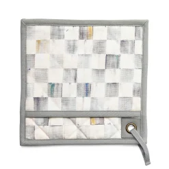 MacKenzie-Childs Sterling Check Bistro Potholder| Fall Entertaining|Kitchen & Table Linens