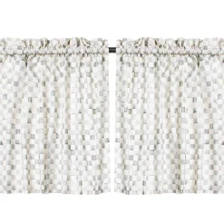 MacKenzie-Childs Sterling Check Cafe Curtains| Room Accents
