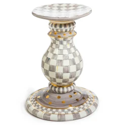 MacKenzie-Childs Sterling Check Ceramic Pedestal Table Base| Dining Room & Kitchen