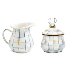 MacKenzie-Childs Sterling Check Creamer Sugar Bowl Set| Kitchen & Dining Sets|The Coffee Shop