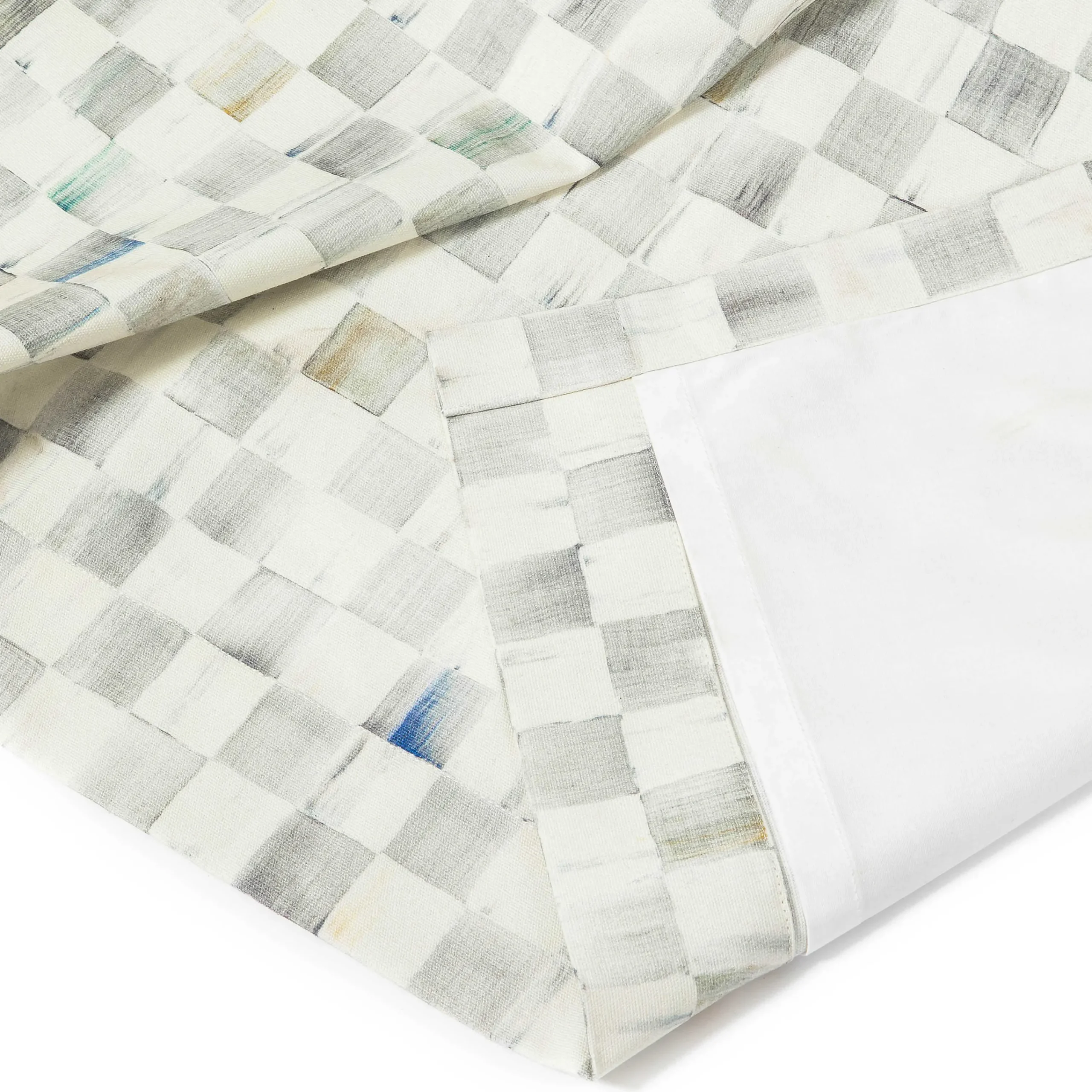MacKenzie-Childs Sterling Check Curtain Panel| Room Accents