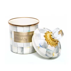 MacKenzie-Childs Sterling Check Demi Canister| Room Accents|Kitchen Storage & Organization