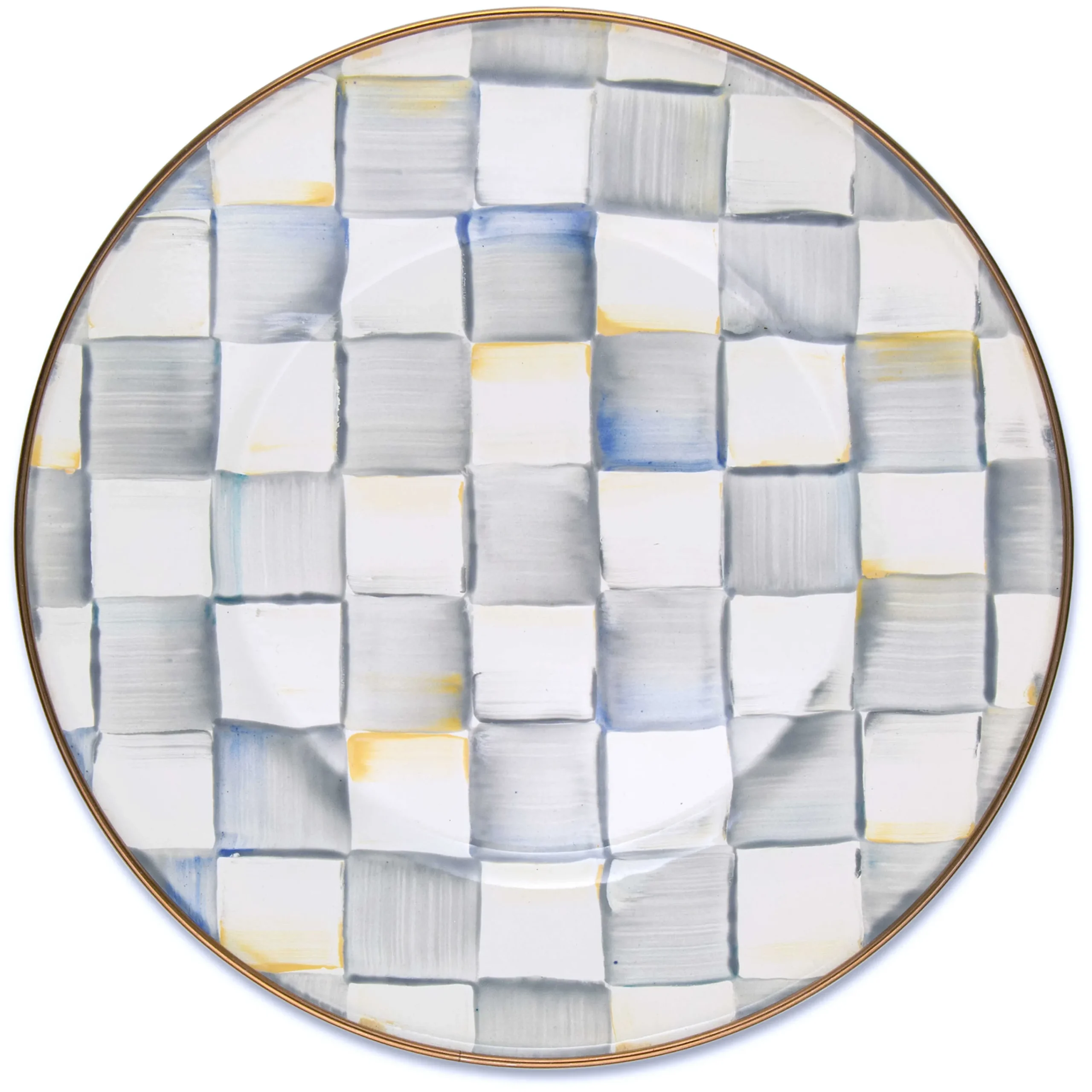 MacKenzie-Childs Sterling Check Dinner Plate| Dinnerware & Flatware