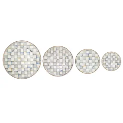 MacKenzie-Childs Sterling Check Dinner Plate| Dinnerware & Flatware