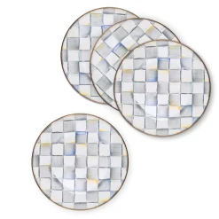 MacKenzie-Childs Sterling Check Dinner Plates, Set of 4| Kitchen & Dining Sets|Fall Entertaining