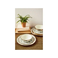 MacKenzie-Childs Sterling Check Dinnerware 12pc Complete Set| Kitchen & Dining Sets|Dinnerware & Flatware