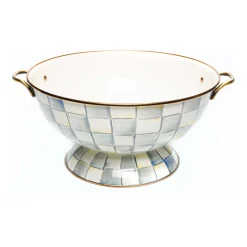 MacKenzie-Childs Sterling Check Everything Bowl| Fall Entertaining|Bar Entertaining