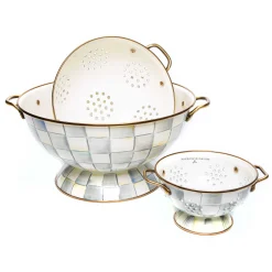 MacKenzie-Childs Sterling Check Everything Bowl Colanders Set| Kitchen & Dining Sets|Kitchen Utensils & Tools