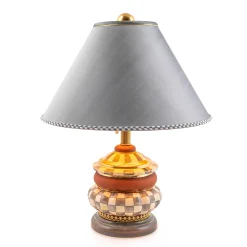 MacKenzie-Childs Sterling Check Groovy Table Lamp| Lighting