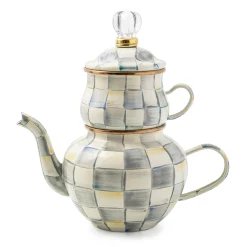 MacKenzie-Childs Sterling Check High Tea| The Coffee Shop|Serveware