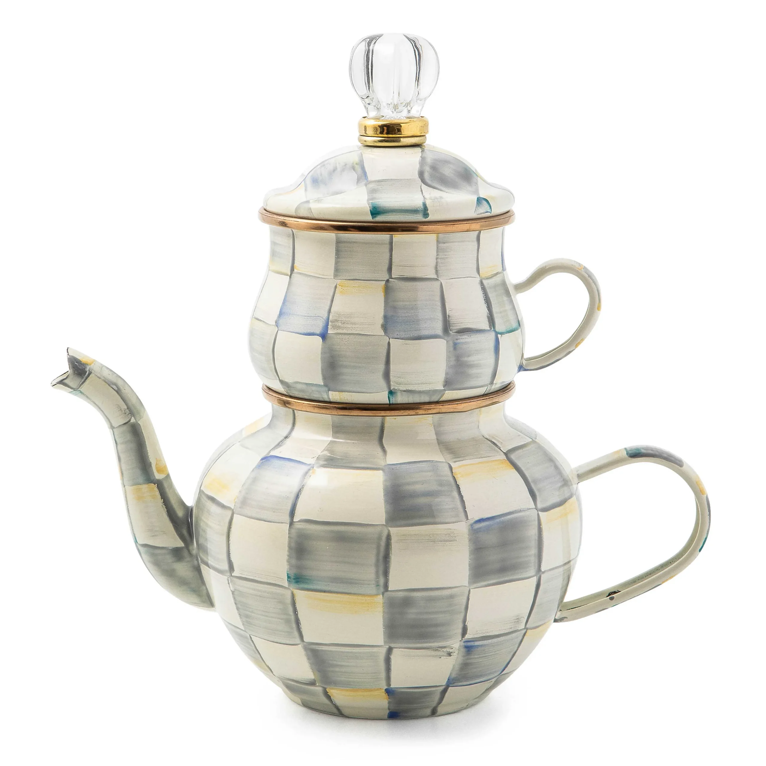 MacKenzie-Childs Sterling Check High Tea| The Coffee Shop|Serveware