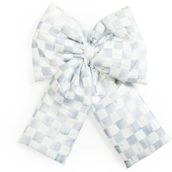 MacKenzie-Childs Sterling Check Large Bow| Finishing Touches|Room Accents