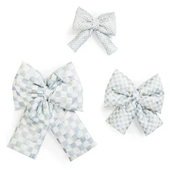 MacKenzie-Childs Sterling Check Large Bow| Finishing Touches|Room Accents