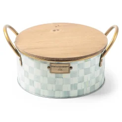 MacKenzie-Childs Sterling Check Large Citronella Candle| Spring|Candles & Fragrances