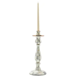 MacKenzie-Childs Sterling Check Large Enamel Candlestick| Candles & Fragrances