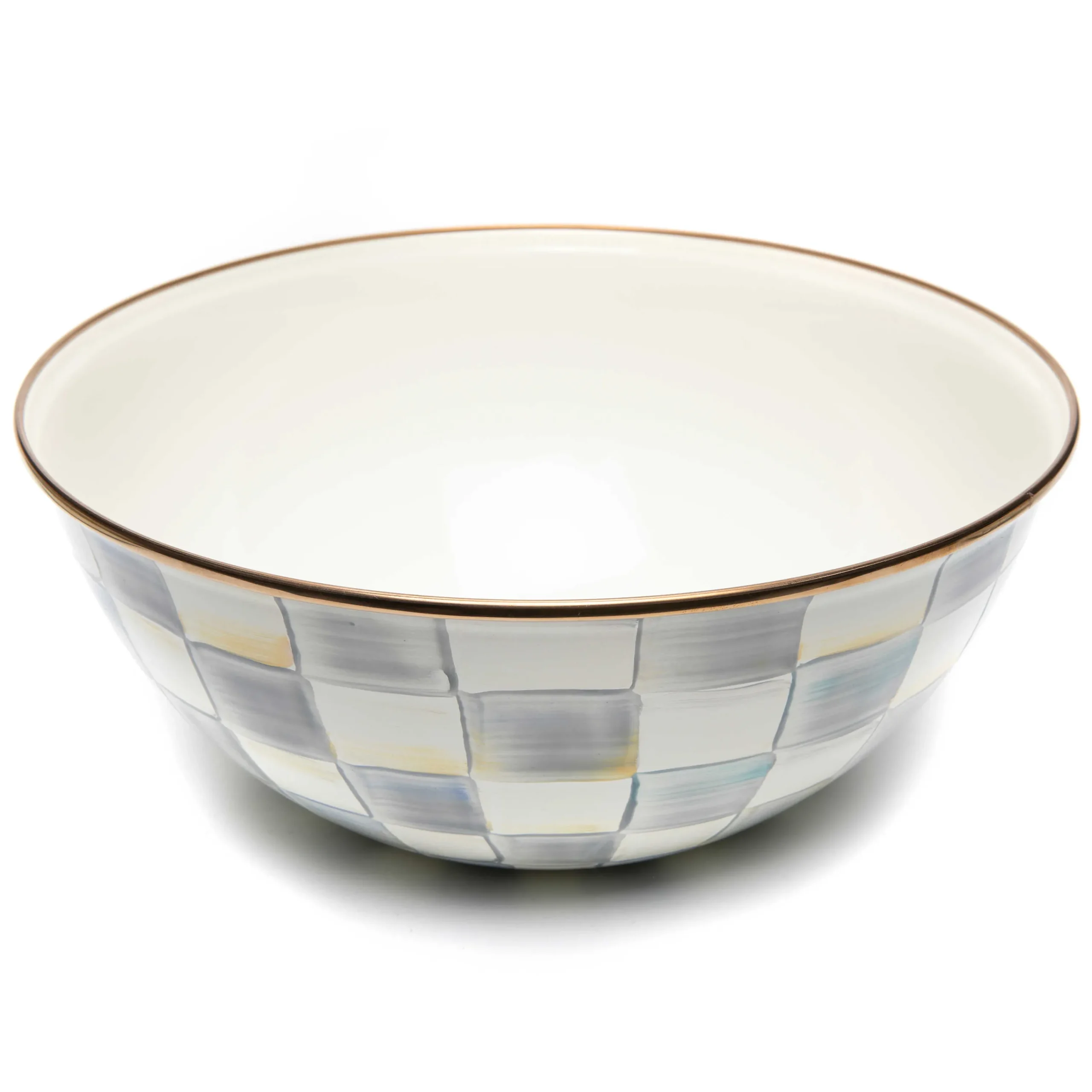 MacKenzie-Childs Sterling Check Large Everyday Bowl| Serveware|Dinnerware & Flatware