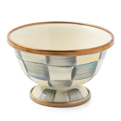 MacKenzie-Childs Sterling Check Little Sugar Bowl| The Coffee Shop|Serveware