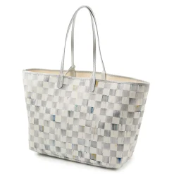 MacKenzie-Childs Sterling Check Marche Large Tote| Accessories