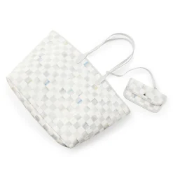 MacKenzie-Childs Sterling Check Marche Large Tote| Accessories