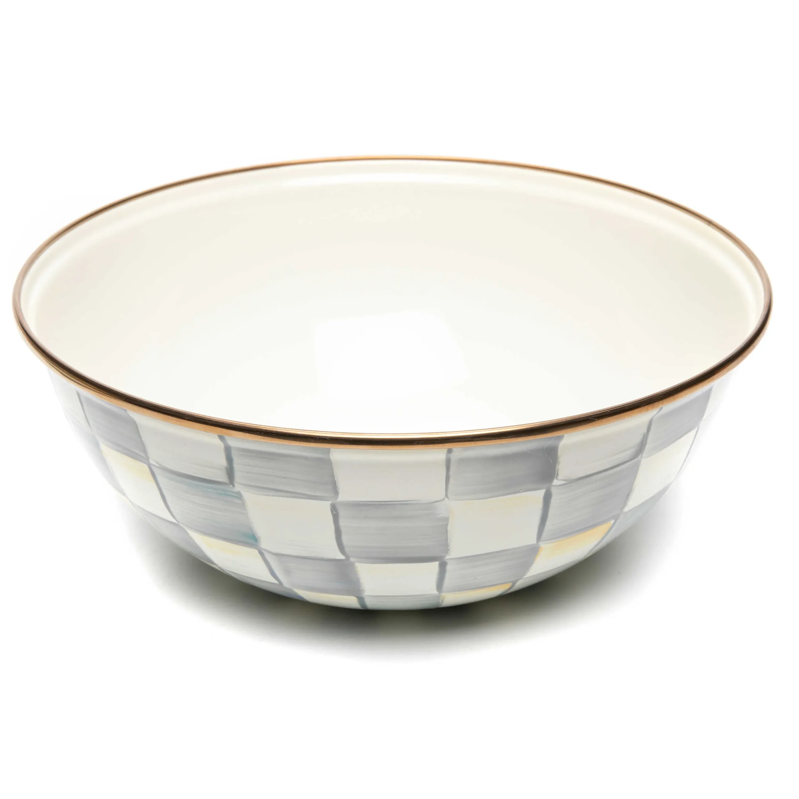 MacKenzie-Childs Sterling Check Medium Everyday Bowl| Serveware|Dinnerware & Flatware
