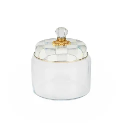 MacKenzie-Childs Sterling Check Medium Kitchen Canister| Kitchen Storage & Organization
