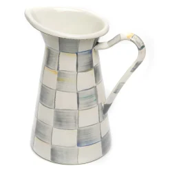 MacKenzie-Childs Sterling Check Medium Practical Pitcher| Serveware