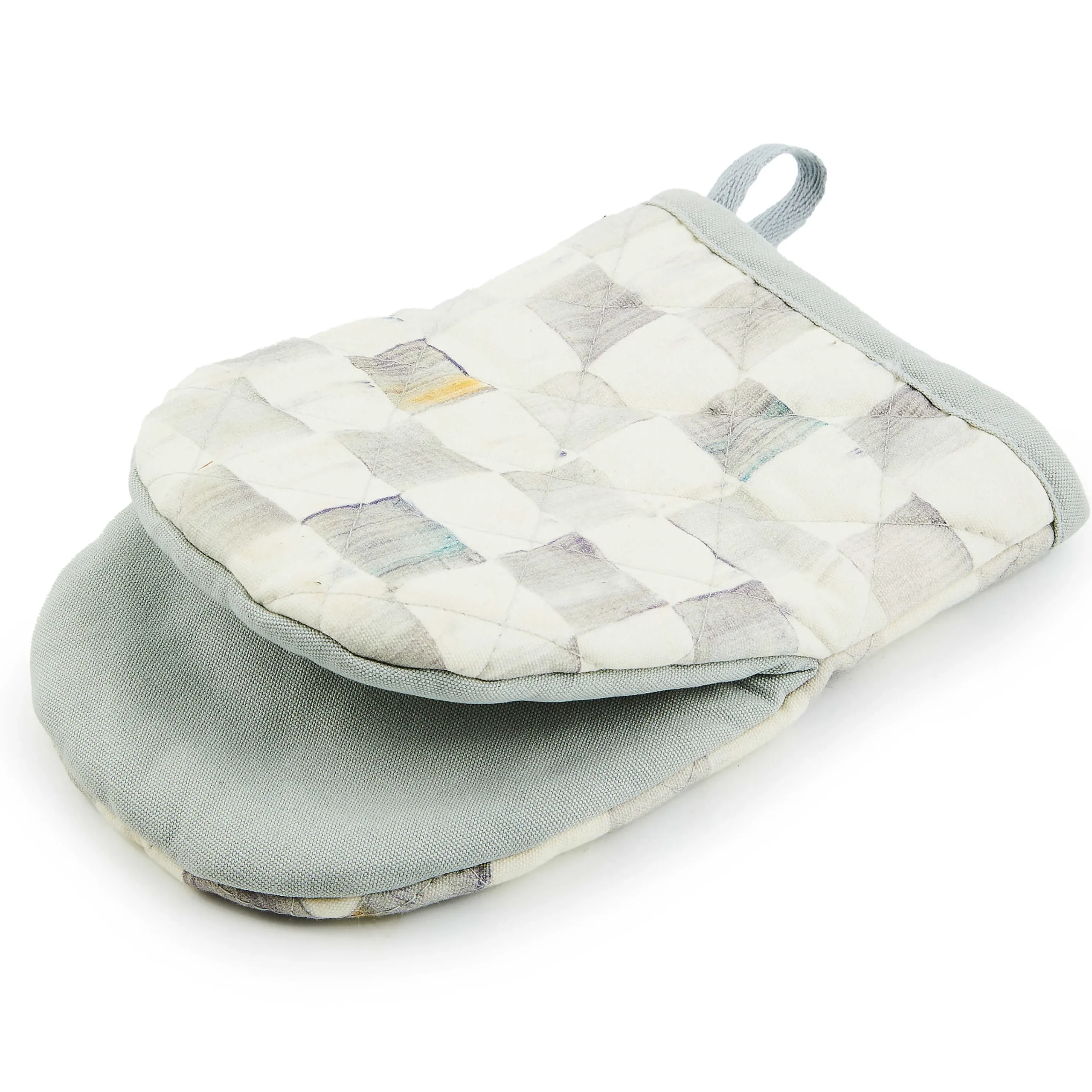 MacKenzie-Childs Sterling Check Mini Oven Mitt| Kitchen & Table Linens