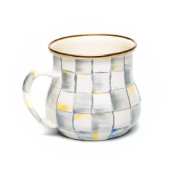 MacKenzie-Childs Sterling Check Mug| The Coffee Shop|Fall Entertaining