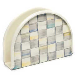 MacKenzie-Childs Sterling Check Napkin Holder| Table Accessories|Kitchen Storage & Organization
