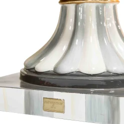 MacKenzie-Childs Sterling Check Pedestal Urn| Spring|The Fall Shop
