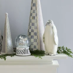 MacKenzie-Childs Sterling Check Penguin Figurine| Room Accents