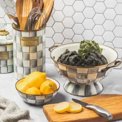 MacKenzie-Childs Sterling Check Pinch Bowl| Fall Entertaining|Bar Entertaining