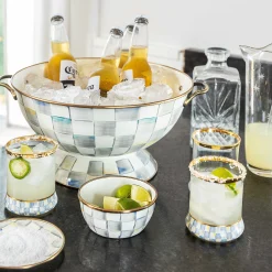 MacKenzie-Childs Sterling Check Pinch Bowl| Fall Entertaining|Bar Entertaining