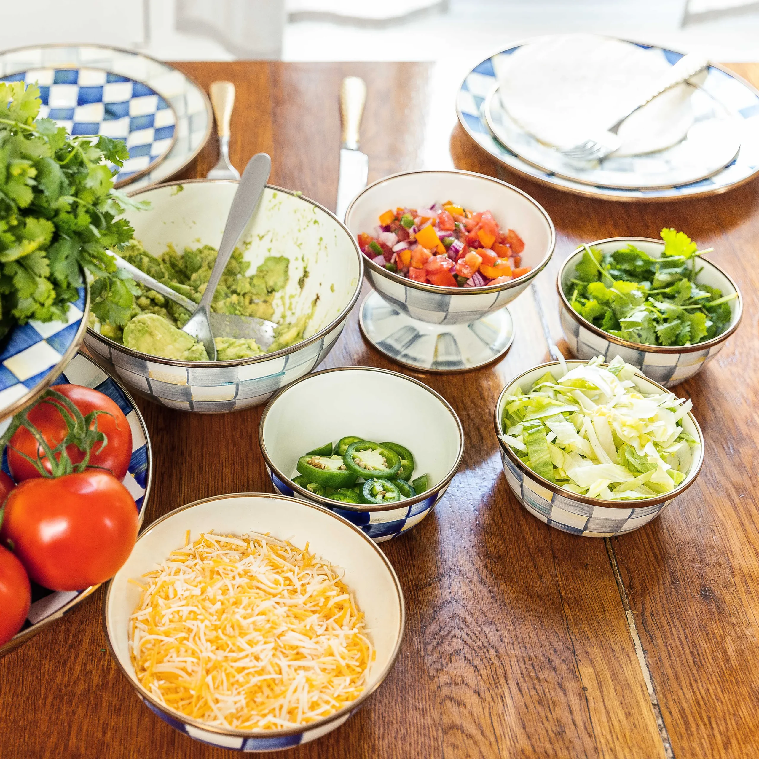 MacKenzie-Childs Sterling Check Pinch Bowl| Fall Entertaining|Bar Entertaining
