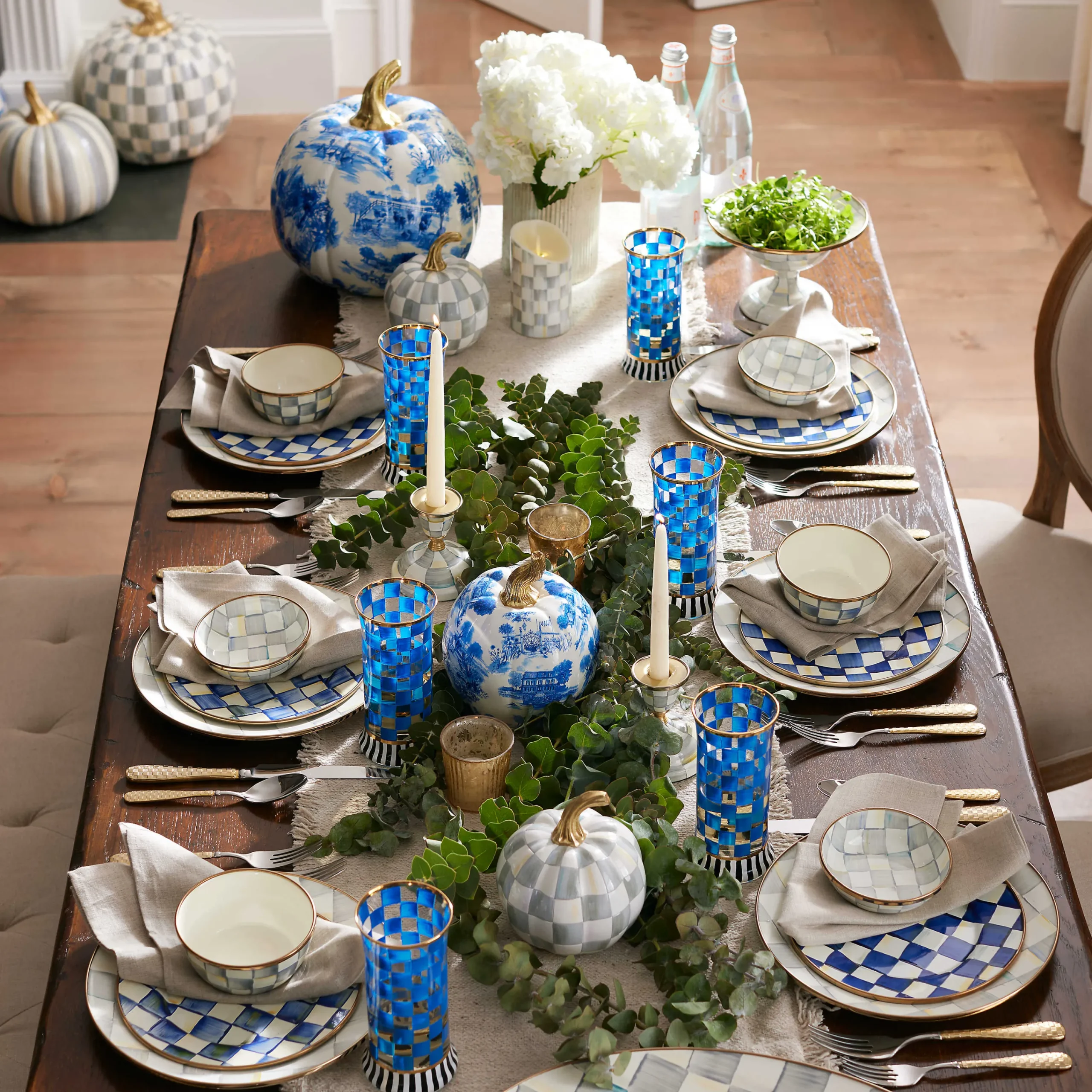 MacKenzie-Childs Sterling Check Pinch Bowl| Fall Entertaining|Bar Entertaining
