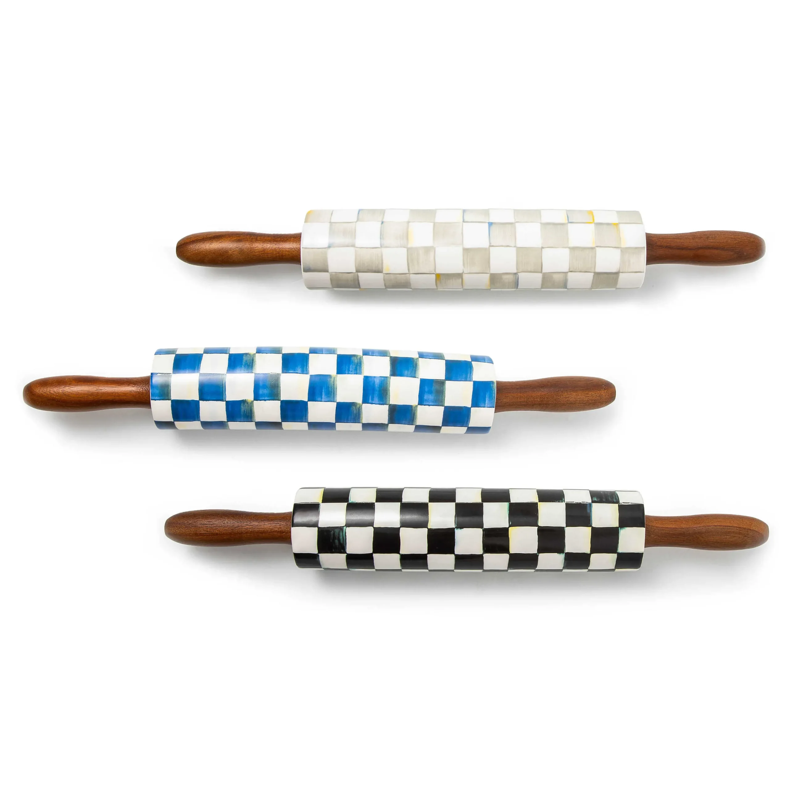 MacKenzie-Childs Sterling Check Rolling Pin| Kitchen Utensils & Tools
