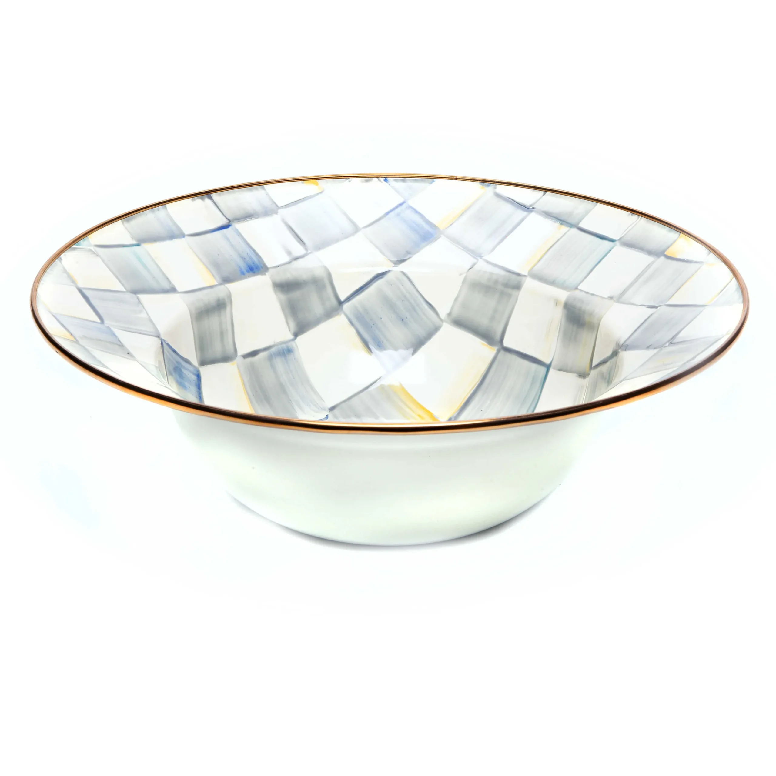 MacKenzie-Childs Sterling Check Serving Bowl| Serveware