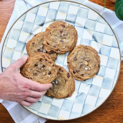 MacKenzie-Childs Sterling Check Serving Platter| Bar Entertaining|Serveware