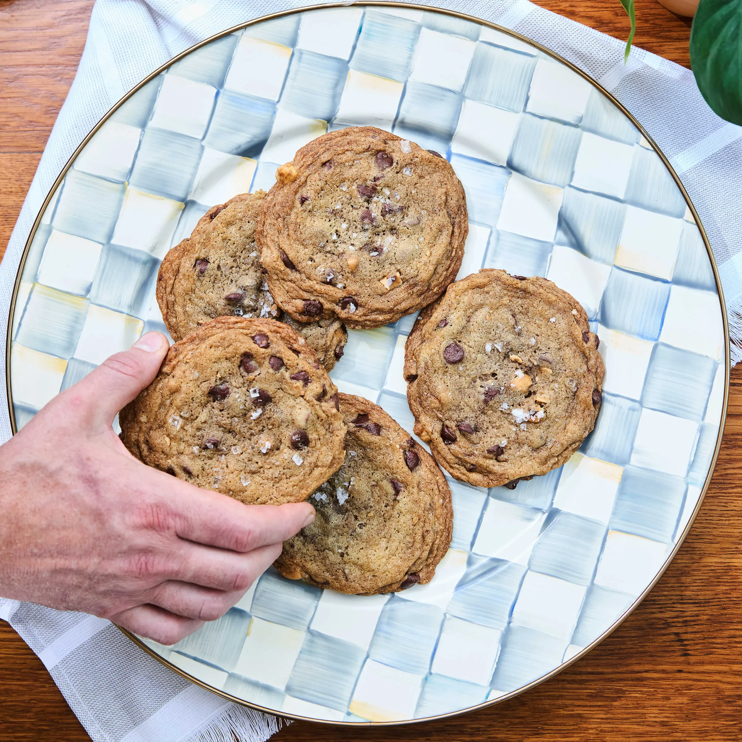 MacKenzie-Childs Sterling Check Serving Platter| Bar Entertaining|Serveware