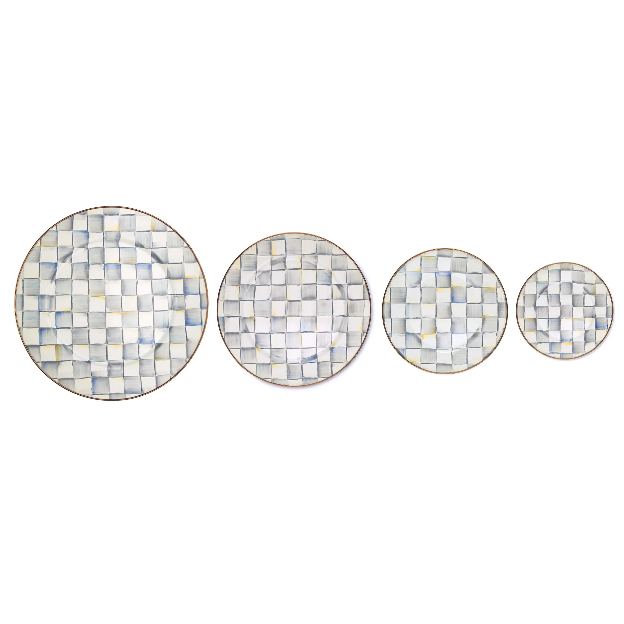 MacKenzie-Childs Sterling Check Serving Platter| Bar Entertaining|Serveware
