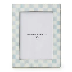 MacKenzie-Childs Sterling Check Silver Plated 5x7 Frame| Room Accents