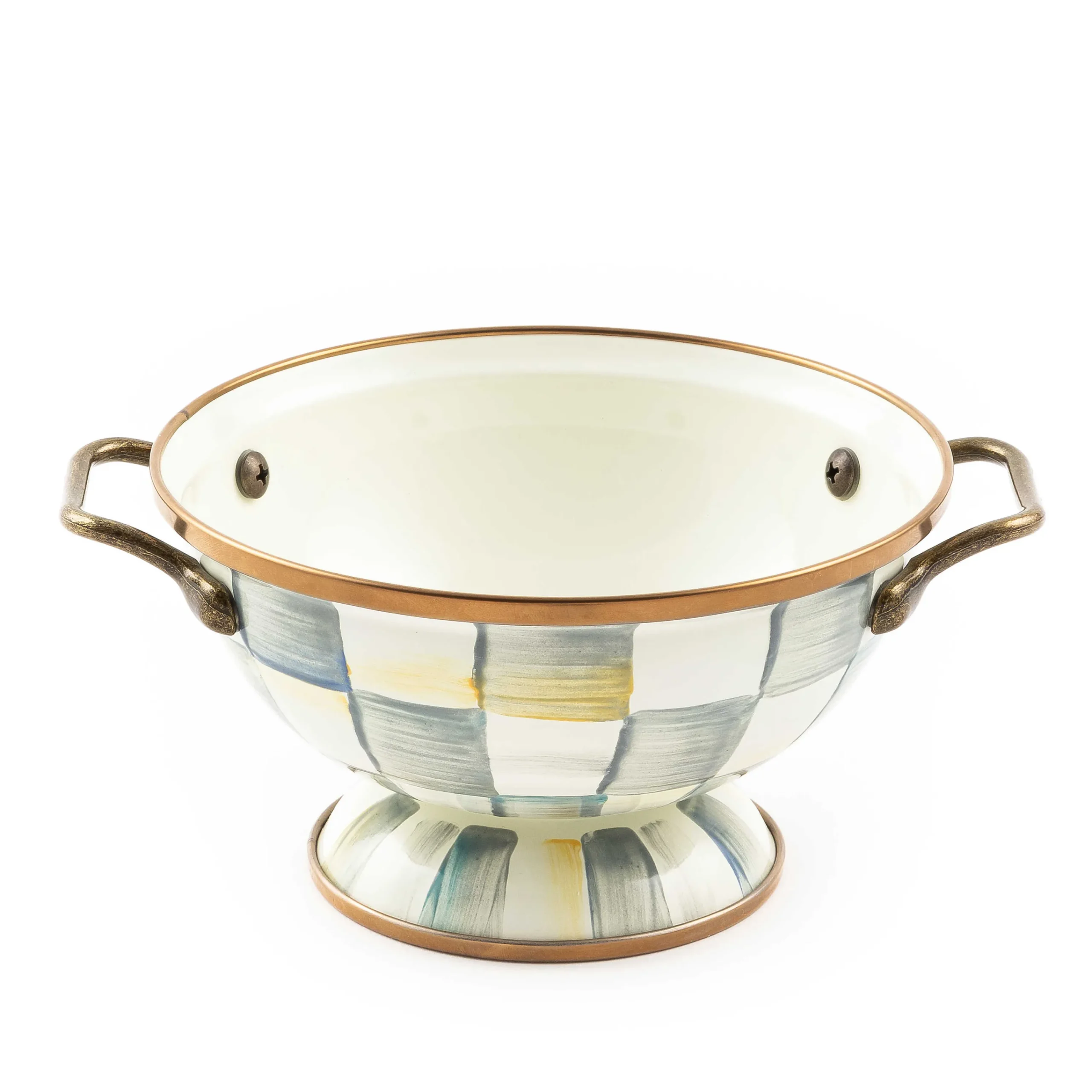 MacKenzie-Childs Sterling Check Simply Anything Bowl| Serveware